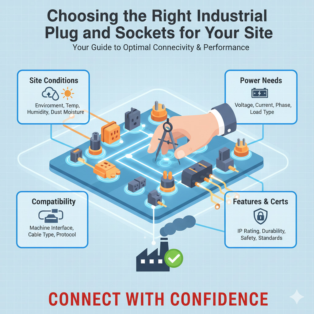 Choosing the Right Industrial Plug and Sockets for Your Site India - Holard