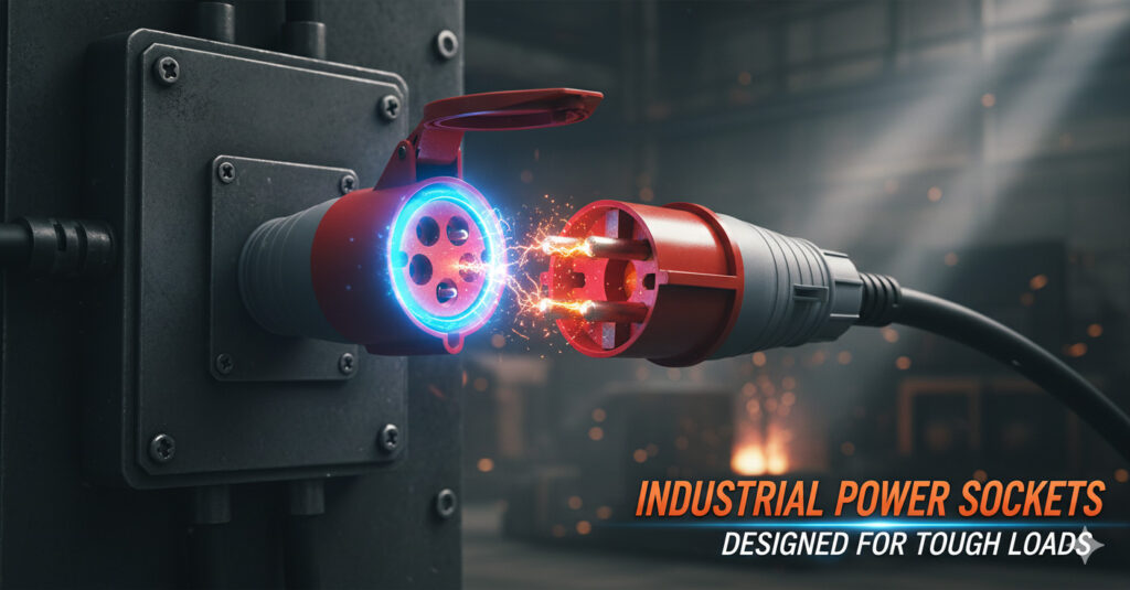 Heavy duty Industrial Power Sockets for machines