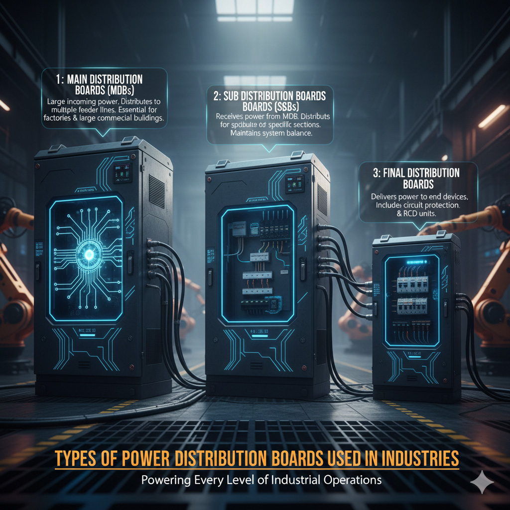 Types of Power Distribution Boards Used in Industries