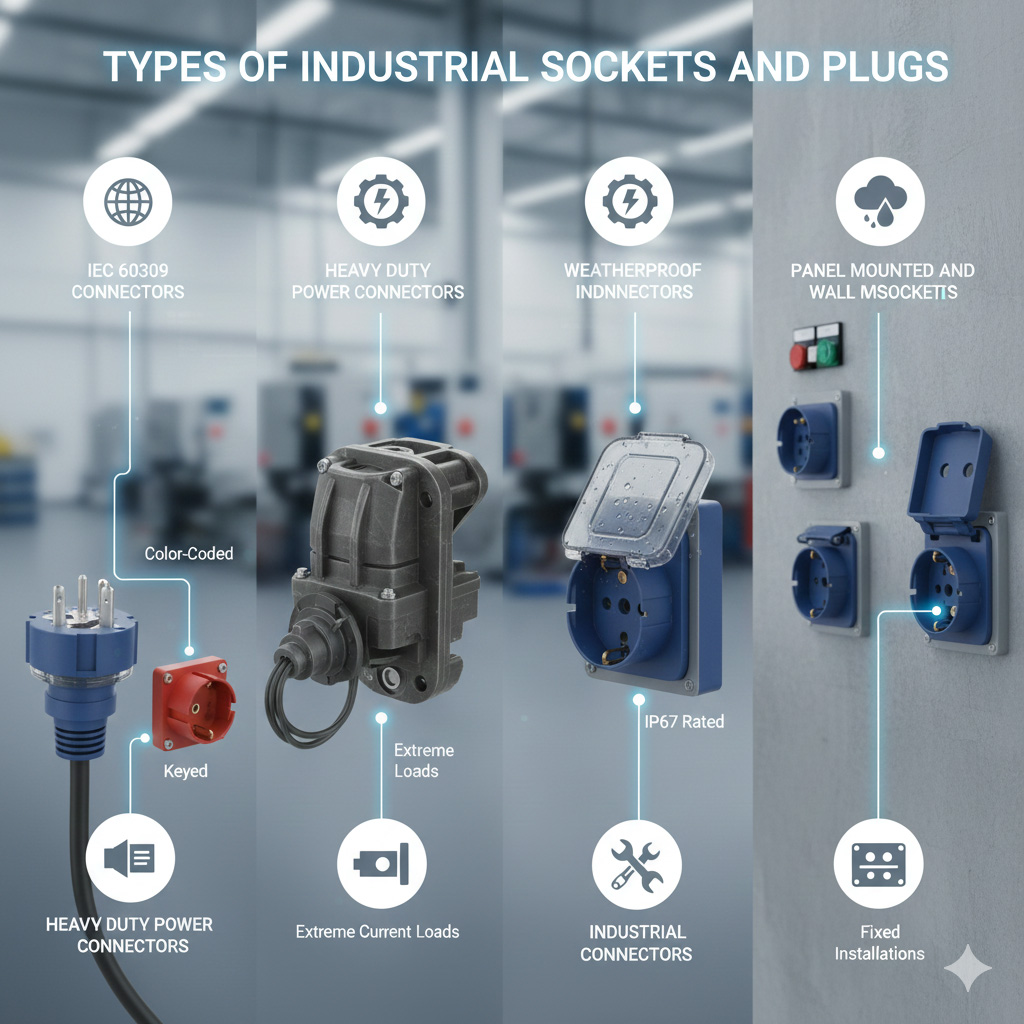 Types of Industrial Sockets and Plugs