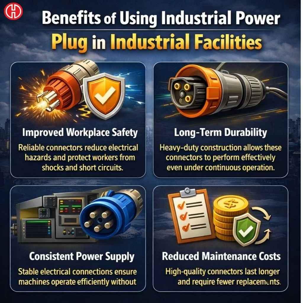 Benefits of Using Industrial Power Plug in Industrial Facilities